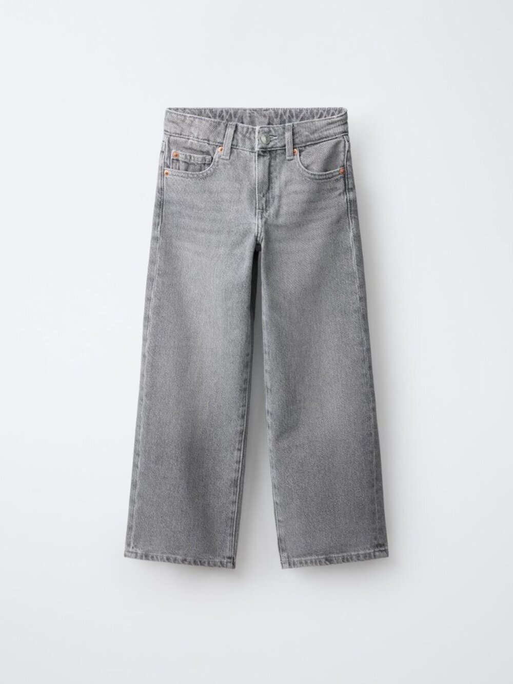 New never worn - Zara Kids Wide leg jeans - Grey - Sz 8-9 years